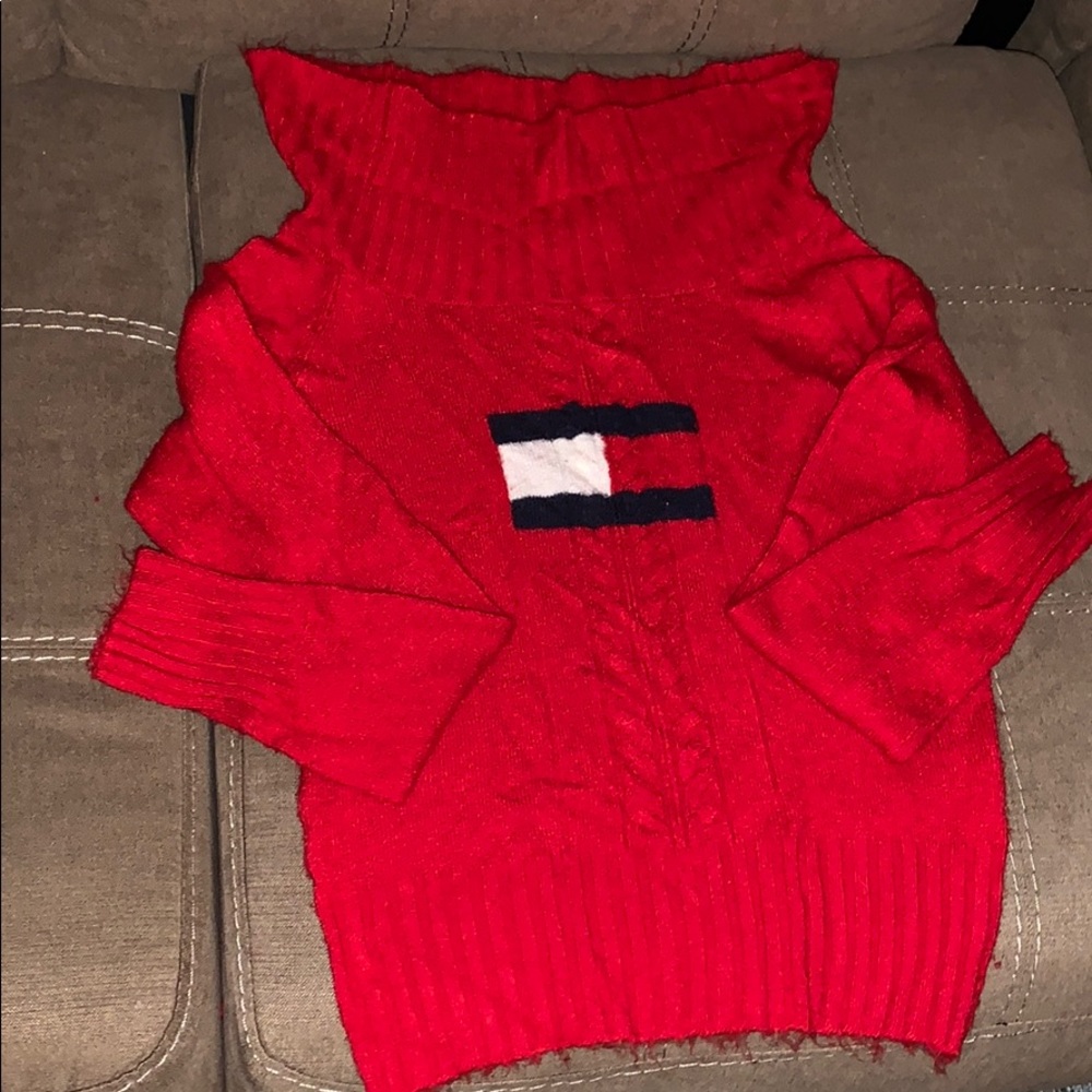 Tommy jeans EST. 1985 vintage sweater/crop top